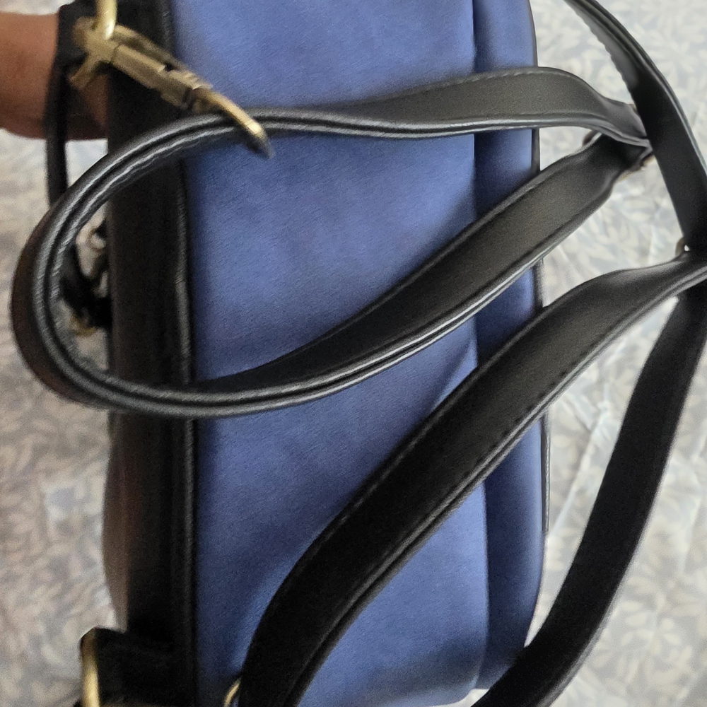 Blue Embroidered Backpack - Picture 3 of 4
